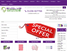 Tablet Screenshot of evolveoffice.co.uk